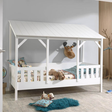 House bed with Optional Trundle Drawer - White - Little Snoozes