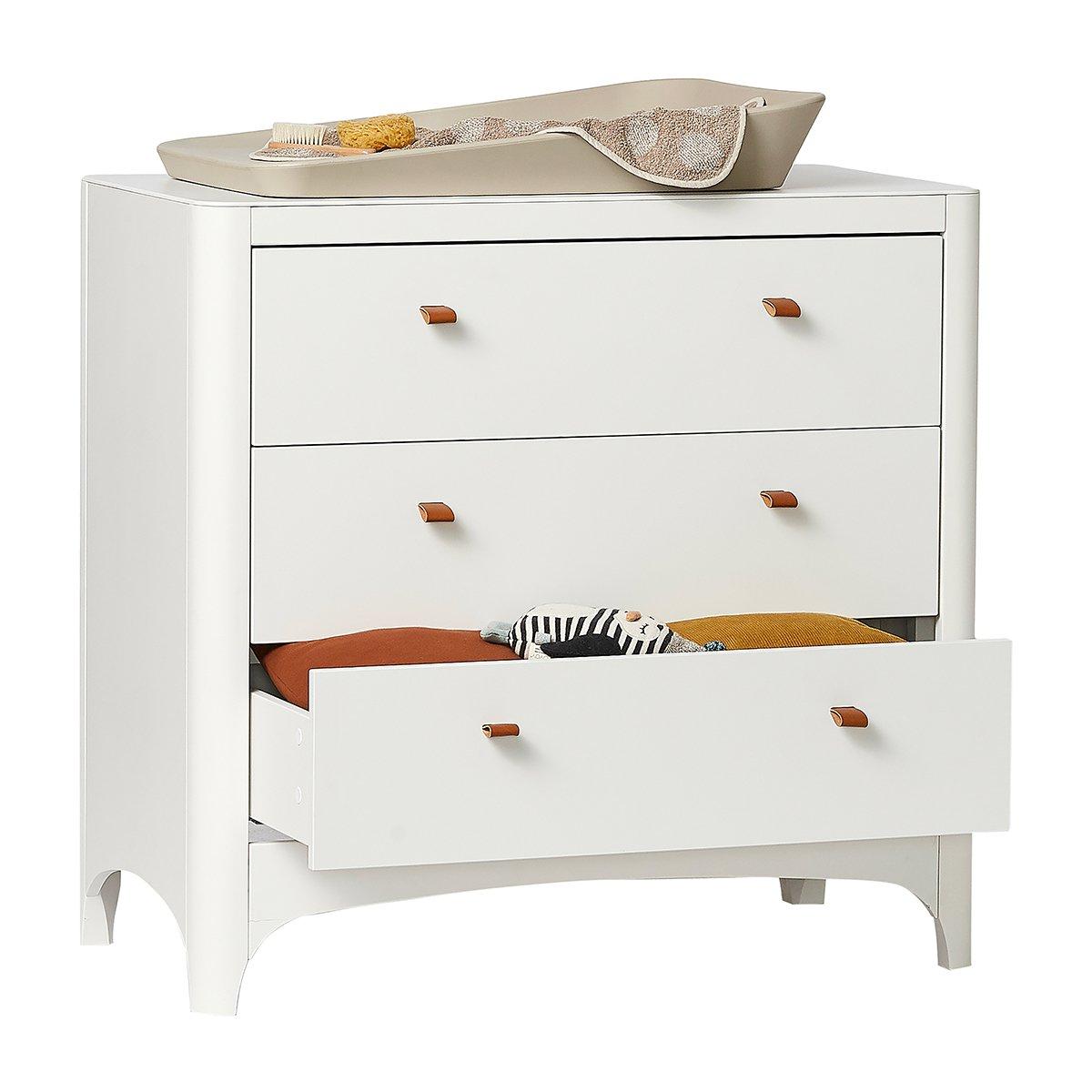 Leander Classic 3 Drawer Dresser in White - Little Snoozes