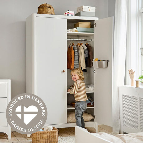 Leander Classic Wardrobe with 2 Doors - Little Snoozes