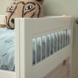 FREE Installation - Lifetime Kidsrooms Breeze Semi High Sleeper Bed with Roof - Little Snoozes