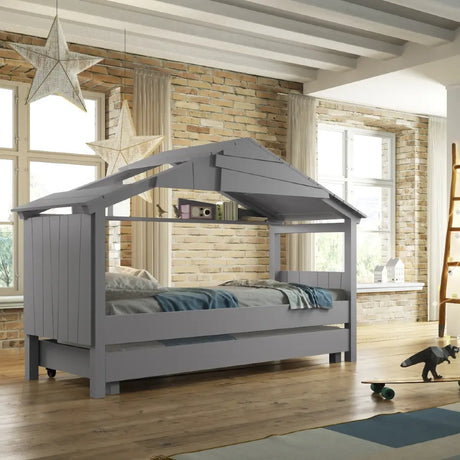 Mathy by Bols Treehouse Star Cabin Bed with Optional Trundle - Little Snoozes