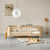 FREE Installation - Oliver Furniture Wood Mini+ Cot Bed Including Junior Kit in Oak - Little Snoozes