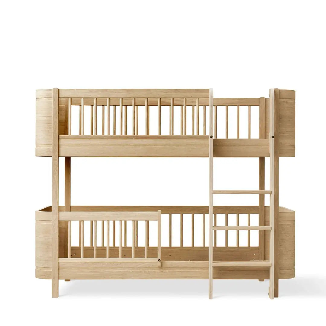 FREE Installation - Oliver Furniture Wood Mini+ Low Bunk Bed in Oak - Little Snoozes