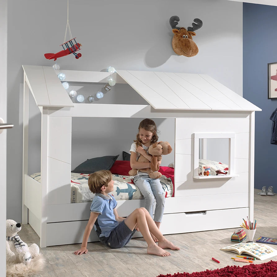 Vipack Hideaway House Bed with Optional Trundle Drawer - Little Snoozes