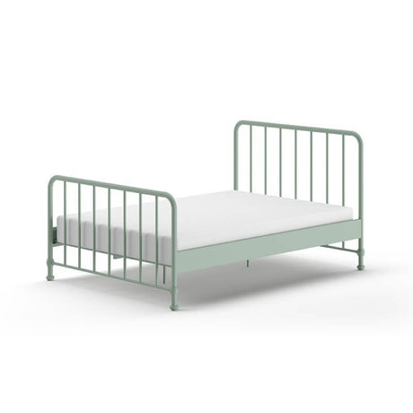 Vipack Bronxx Metal Double Bed - Olive Green - Little Snoozes