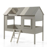 Vipack Charlotte Children's Treehouse Bed in Grey and Beige - Little Snoozes