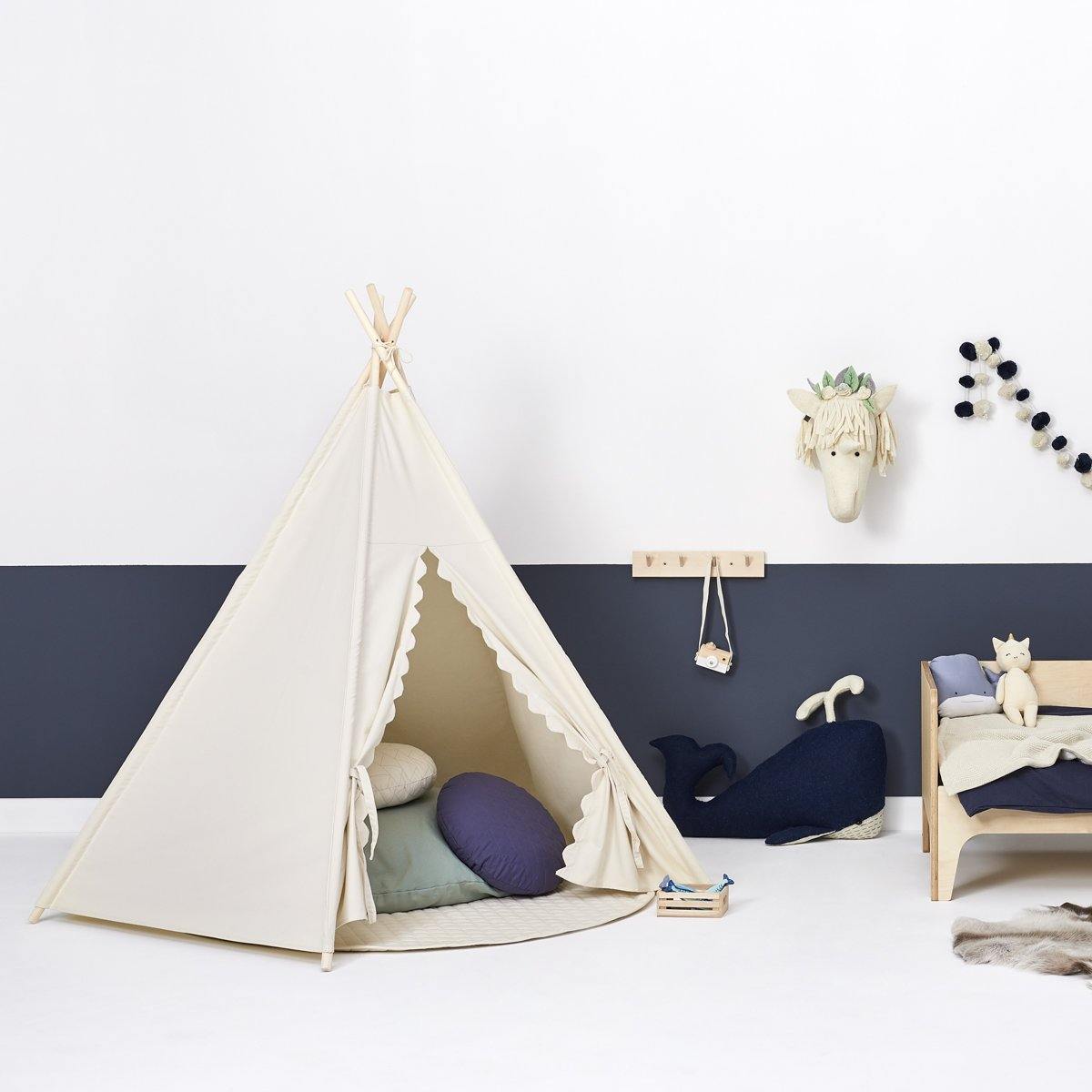 Children's Teepee Tent in Natural - Little Snoozes