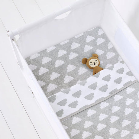 Snuz 2 Pack Crib Fitted Sheets - Cloud Nine - Little Snoozes