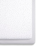 Snuz 2 Pack Crib Fitted Sheets - Grey Spot - Little Snoozes
