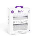 Snüz 3 Piece Crib Bedding Set – Grey Spot In Grey - Little Snoozes