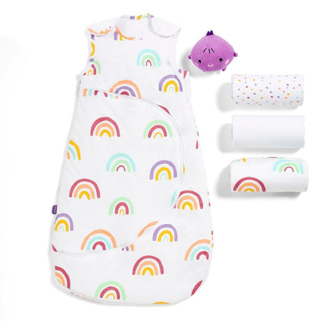 Snüz 3 Piece Crib Bedding Set – Rainbow In Multi - Little Snoozes