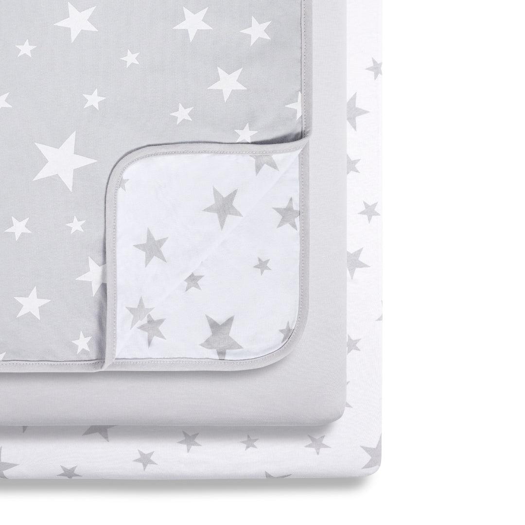 Snüz 3 Piece Crib Bedding Set – Star In Grey - Little Snoozes