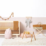 Knitted Moses Basket and Mattress in Honey - Little Snoozes