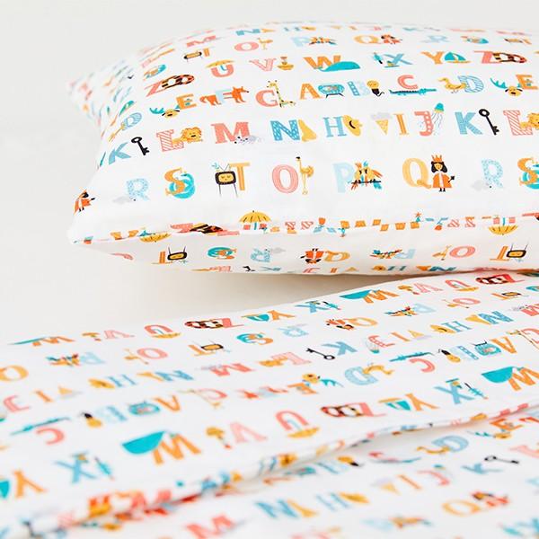 Kabode Alphabet Duvet Cover & Pillowcase Set - Little Snoozes