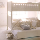 Little Folks Furniture Fargo Bunk Bed With Trundle In Ivory White - Little Snoozes