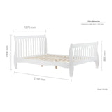 Birlea Belford Small Double Bed in White - Little Snoozes