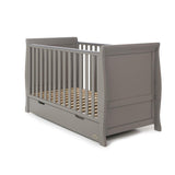 Stamford Classic Sleigh Cot Bed In Taupe Grey - Little Snoozes