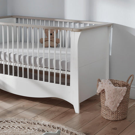 Clara Cot Bed in White & Driftwood Ash - Little Snoozes