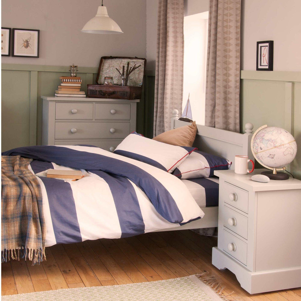 Little Folks Fargo Small Double Bed In Farleigh Grey - Little Snoozes