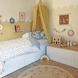 DELILAH GREEN Children's Bedding Set. (Reversible) Fitted Sheet & Pillow Cases - Little Snoozes