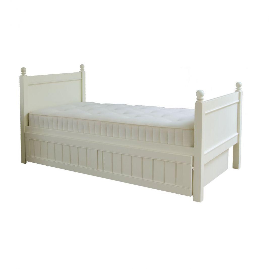 Little Folks Fargo Single Bed with Trundle In Pure White - Little Snoozes