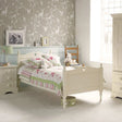 Little Folks Fargo Single Bed with Hearts In Ivory White - Little Snoozes