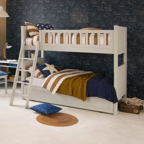 Little Folks Fargo Bunk Bed with Trundle In Farleigh Grey - Little Snoozes