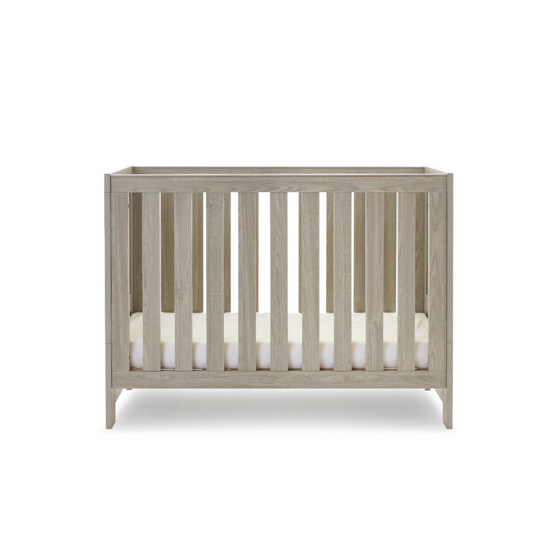 Nika Mini Cot Bed In Grey Wash - Little Snoozes