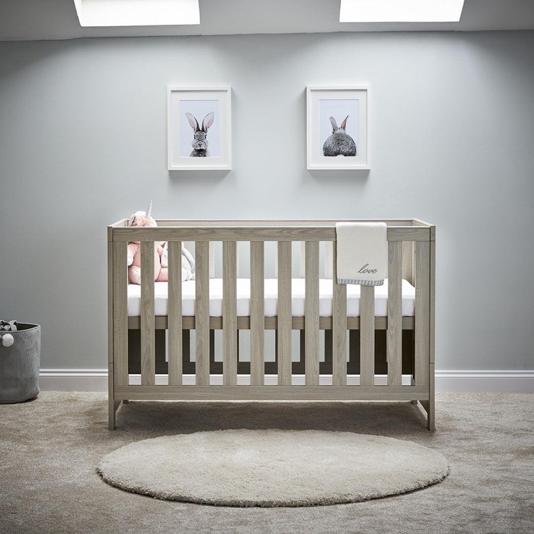 Nika 3 Piece Nursery Room Set In Grey Wash - Little Snoozes