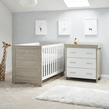 Nika 3 Piece Room Set In Grey Wash & White - Little Snoozes