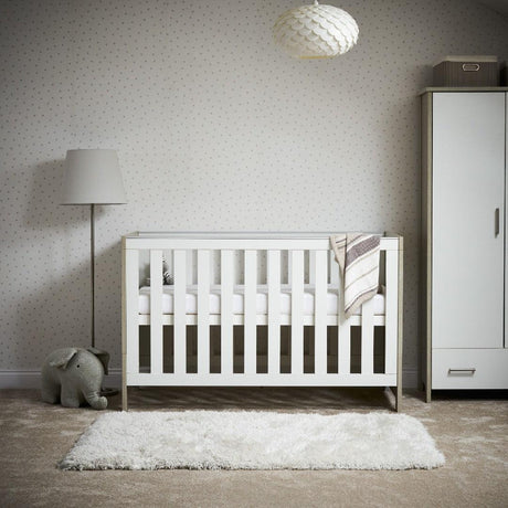 Nika 2 Piece Nursery Set In Grey Wash & White - Little Snoozes