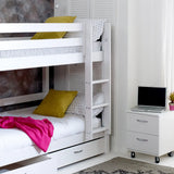 Thuka Nordic Bunk Bed 2 in White with Slatted Panels - Little Snoozes