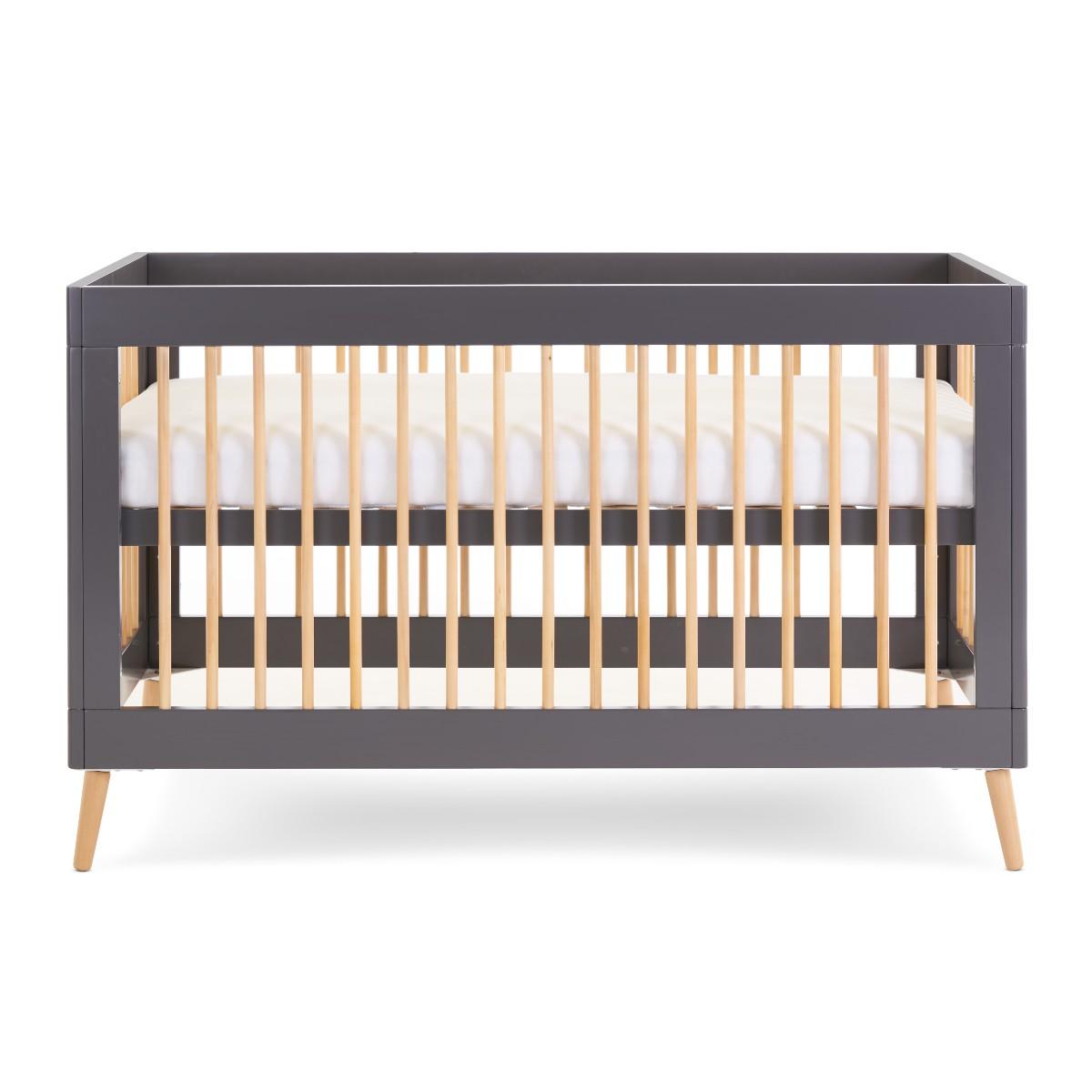 Maya Cot Bed in Slate and Natural - Little Snoozes