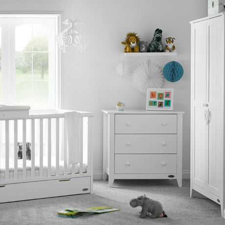 Belton 3 Piece Nursery Room Set In White - Little Snoozes