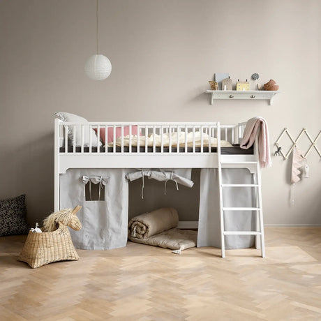 FREE Installation - Oliver Furniture Seaside Classic Low Loft Bed in White - Little Snoozes