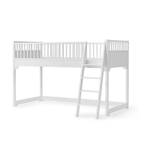 FREE Installation - Oliver Furniture Seaside Classic Low Loft Bed in White - Little Snoozes