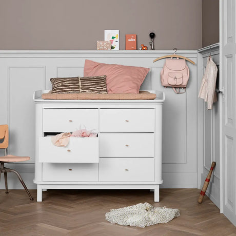 FREE Installation - Oliver Furniture Wood Dresser with 6 Drawers in White - Little Snoozes
