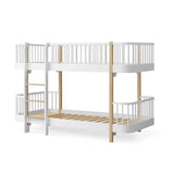 FREE Installation - Oliver Furniture Wood Original Low Bunk Bed in White/Oak - Little Snoozes