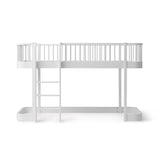 FREE Installation - Oliver Furniture Wood Original Low Loft Bed in White - Little Snoozes