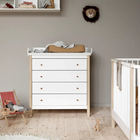 Oliver Furniture Wood Nursery Top For Dresser with 4 Drawers - Little Snoozes