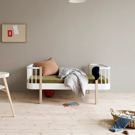FREE Installation - Oliver Furniture Wood Original Junior Bed in White/Oak - Little Snoozes
