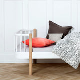 FREE Installation - Oliver Furniture Wood Original Junior Bed in White/Oak - Little Snoozes