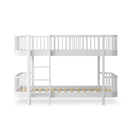 FREE Installation - Oliver Furniture Wood Original Low Bunk Bed in White - Little Snoozes