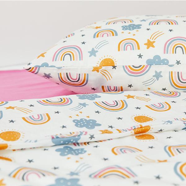 Kabode Rainbow Organic Duvet Cover & Pillowcase Set - Little Snoozes