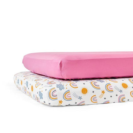 Kabode Rainbow Fitted Sheet (2-Pack) - Little Snoozes