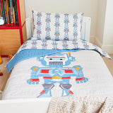 Kabode Robot Organic Duvet Cover & Pillowcase Set - Little Snoozes