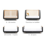 SnuzKot Skandi 2 Piece Nursery Furniture Set In Slate - Little Snoozes