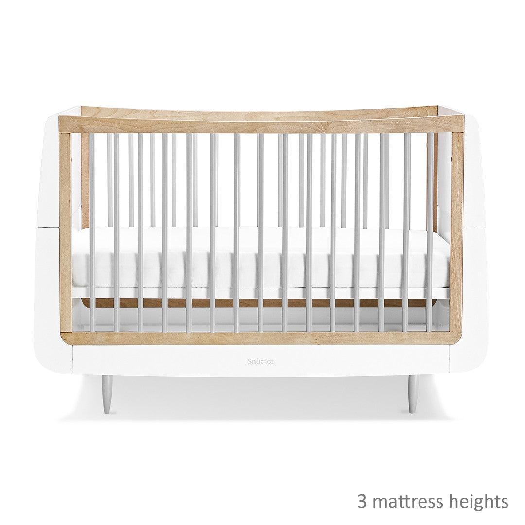 SnuzKot Skandi 2 Piece Nursery Furniture Set In Grey - Little Snoozes