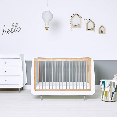 SnuzKot Skandi 2 Piece Nursery Furniture Set In Grey - Little Snoozes