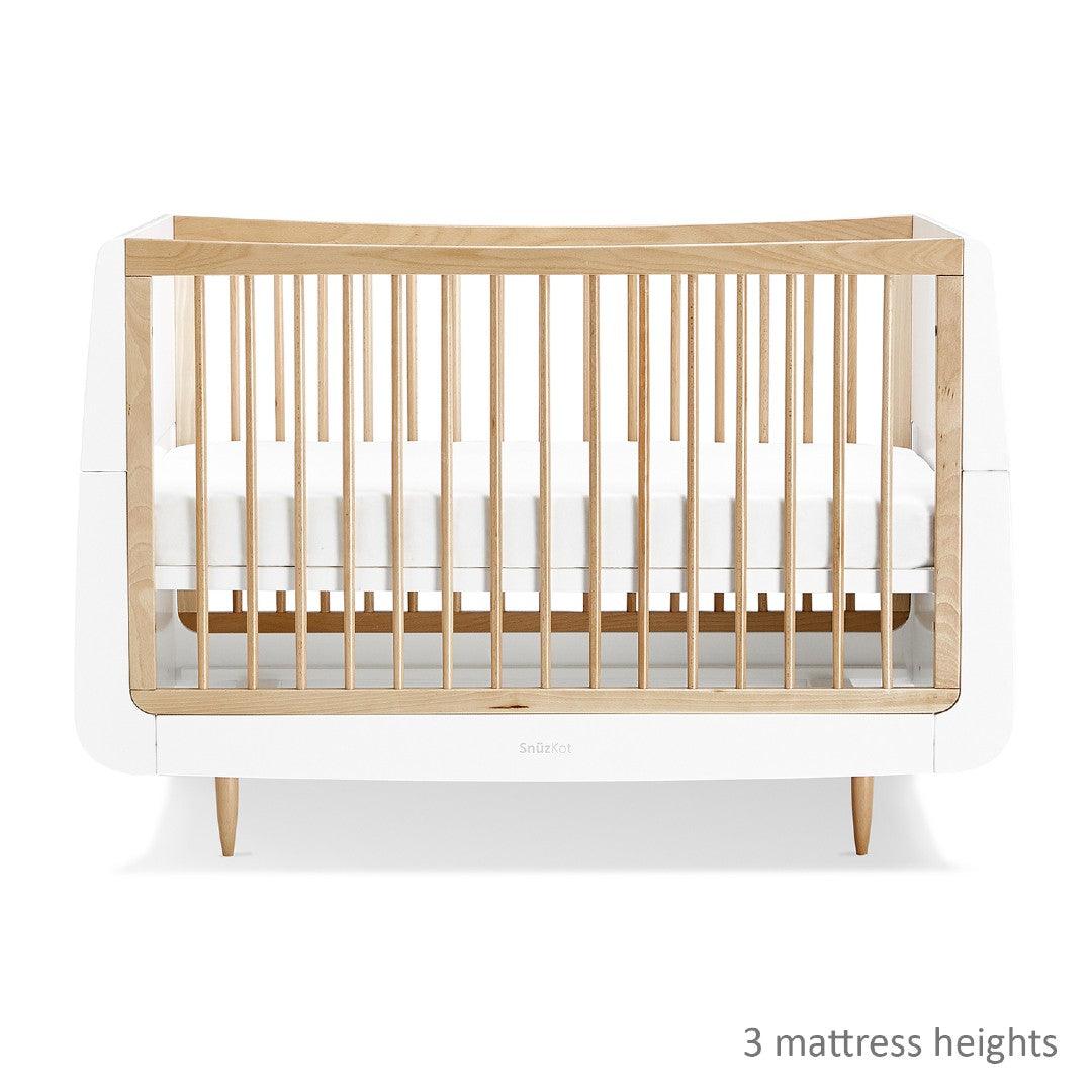 SnuzKot Skandi 2 Piece Nursery Furniture Set In Natural - Little Snoozes